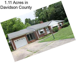 1.11 Acres in Davidson County