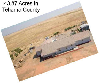 43.87 Acres in Tehama County