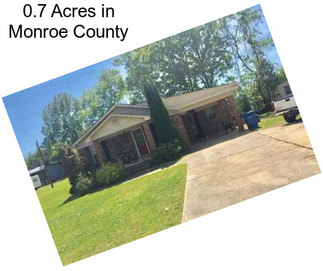 0.7 Acres in Monroe County