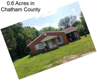 0.6 Acres in Chatham County