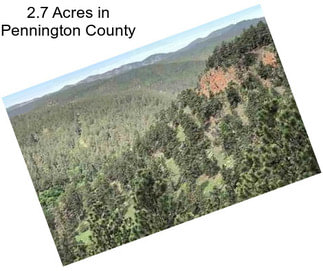 2.7 Acres in Pennington County