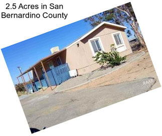 2.5 Acres in San Bernardino County