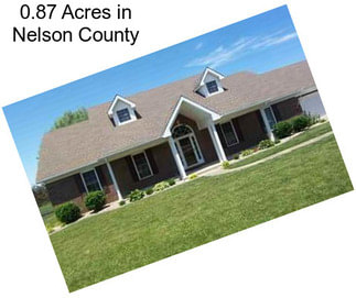 0.87 Acres in Nelson County