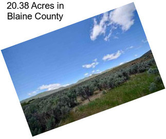 20.38 Acres in Blaine County