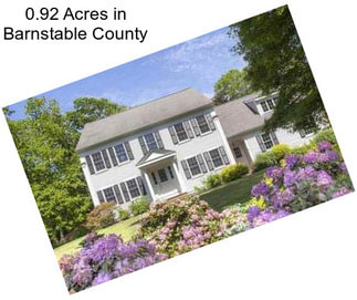 0.92 Acres in Barnstable County