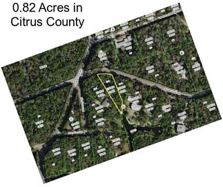 0.82 Acres in Citrus County