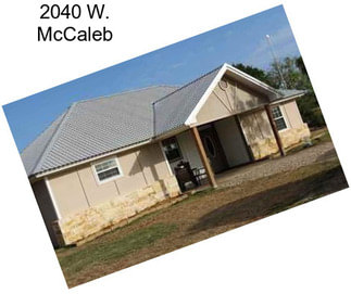 2040 W. McCaleb