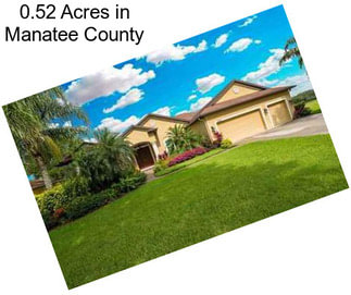 0.52 Acres in Manatee County