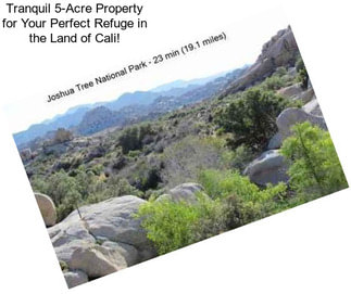 Tranquil 5-Acre Property for Your Perfect Refuge in the Land of Cali!