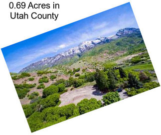 0.69 Acres in Utah County