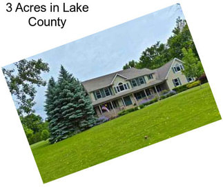 3 Acres in Lake County