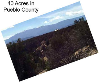 40 Acres in Pueblo County