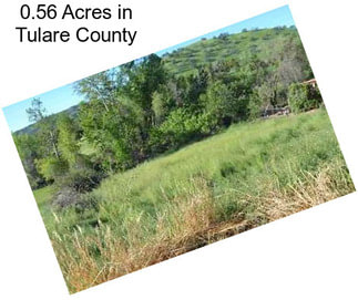 0.56 Acres in Tulare County