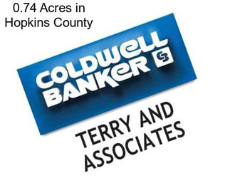 0.74 Acres in Hopkins County