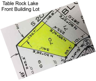 Table Rock Lake Front Building Lot