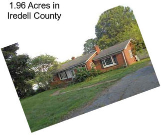 1.96 Acres in Iredell County