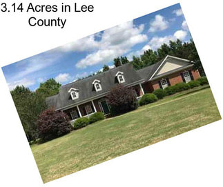 3.14 Acres in Lee County