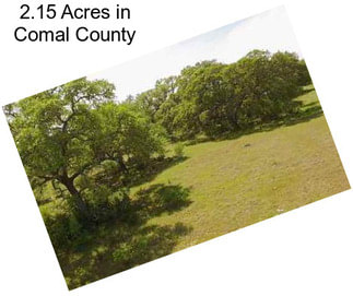 2.15 Acres in Comal County