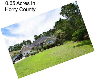 0.65 Acres in Horry County