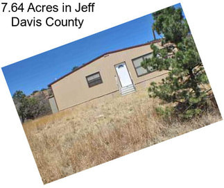 7.64 Acres in Jeff Davis County