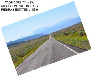 TAOS COUNTY, NEW MEXICO PARCEL IN TRES PIEDRAS ESTATES UNIT 9