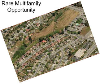 Rare Multifamily Opportunity