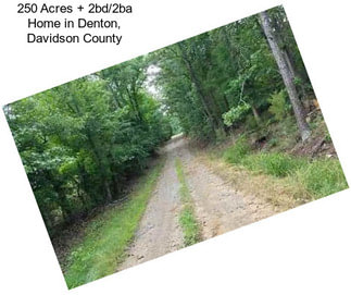 250 Acres + 2bd/2ba Home in Denton, Davidson County