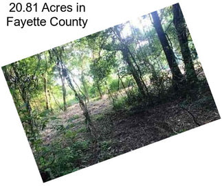 20.81 Acres in Fayette County