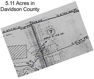 5.11 Acres in Davidson County