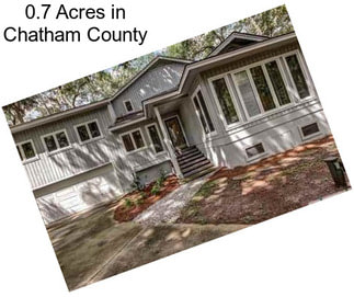 0.7 Acres in Chatham County