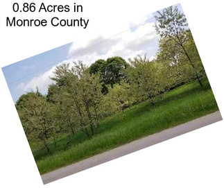 0.86 Acres in Monroe County