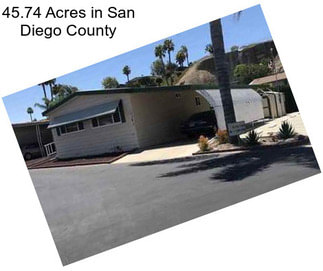 45.74 Acres in San Diego County