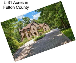 5.81 Acres in Fulton County