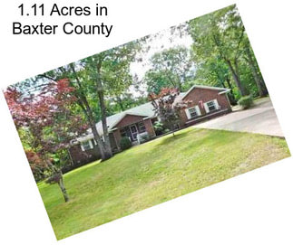 1.11 Acres in Baxter County