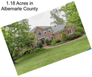 1.18 Acres in Albemarle County