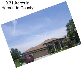 0.31 Acres in Hernando County