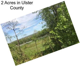 2 Acres in Ulster County