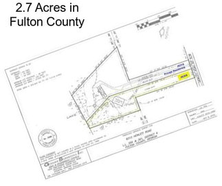 2.7 Acres in Fulton County