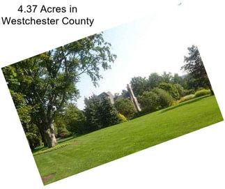 4.37 Acres in Westchester County