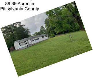 89.39 Acres in Pittsylvania County