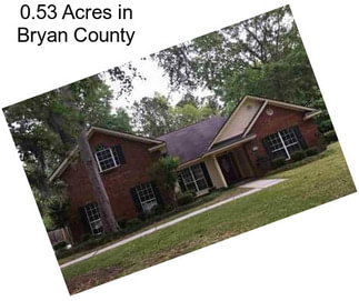 0.53 Acres in Bryan County