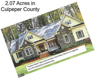 2.07 Acres in Culpeper County