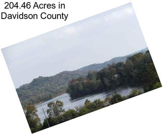 204.46 Acres in Davidson County