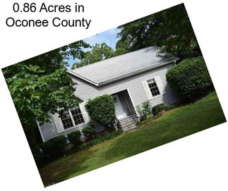 0.86 Acres in Oconee County