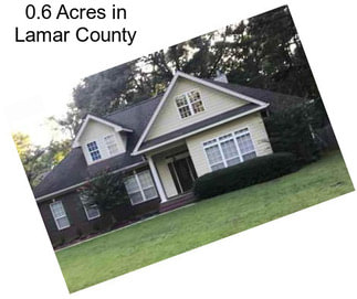 0.6 Acres in Lamar County