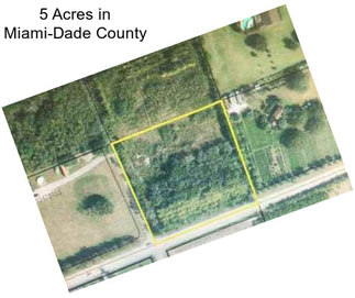 5 Acres in Miami-Dade County