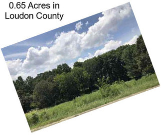 0.65 Acres in Loudon County