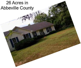 26 Acres in Abbeville County