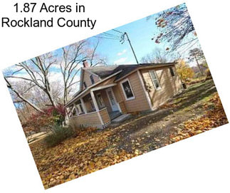 1.87 Acres in Rockland County