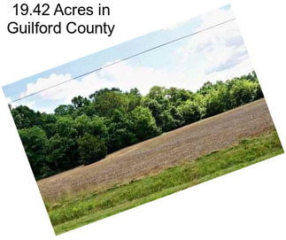 19.42 Acres in Guilford County